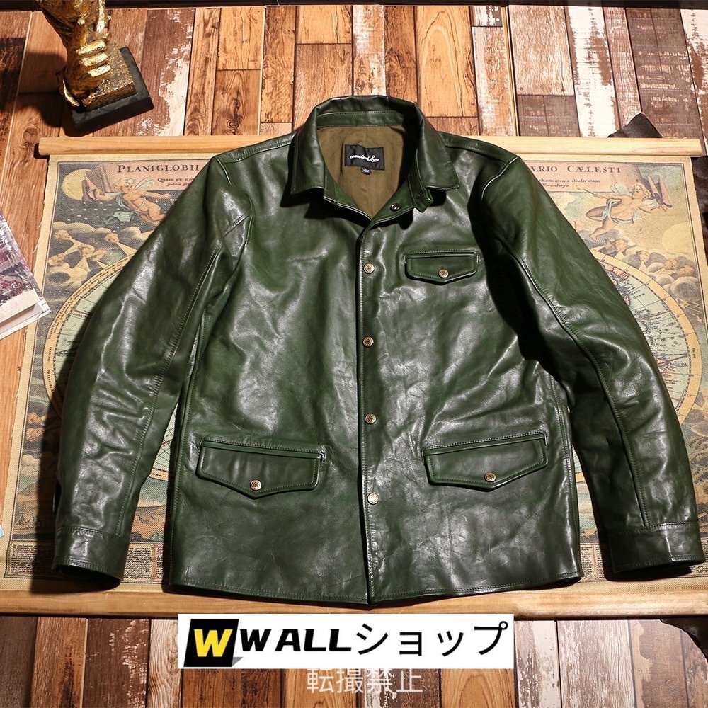 2025年最新】Yahoo!オークション -ライダース ジャケット 緑の