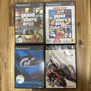 ●未チェックジャンク品 美品 グランド・セフト・オート・バイスシティ サンアンドレアス MotoGP GRANTURISMO2001 PS2