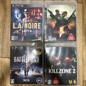●#未チェックジャンク品 キルゾーン2 L.A,ノワール バトルフィールド3 バイオハザード5 PS3 ソフト