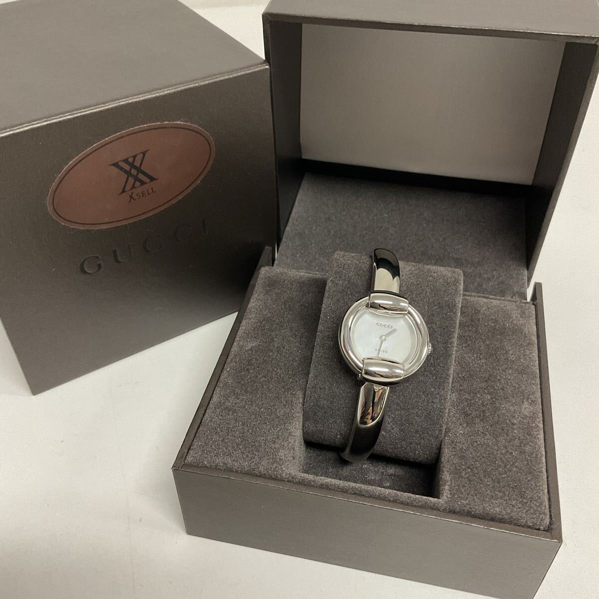 グッチ GUCCI シェリーライン バングルウォッチ ブレスレット　箱付 楽天市場】【ポイント2倍】極 美品 希少品 保存箱 袋付き GUCCI