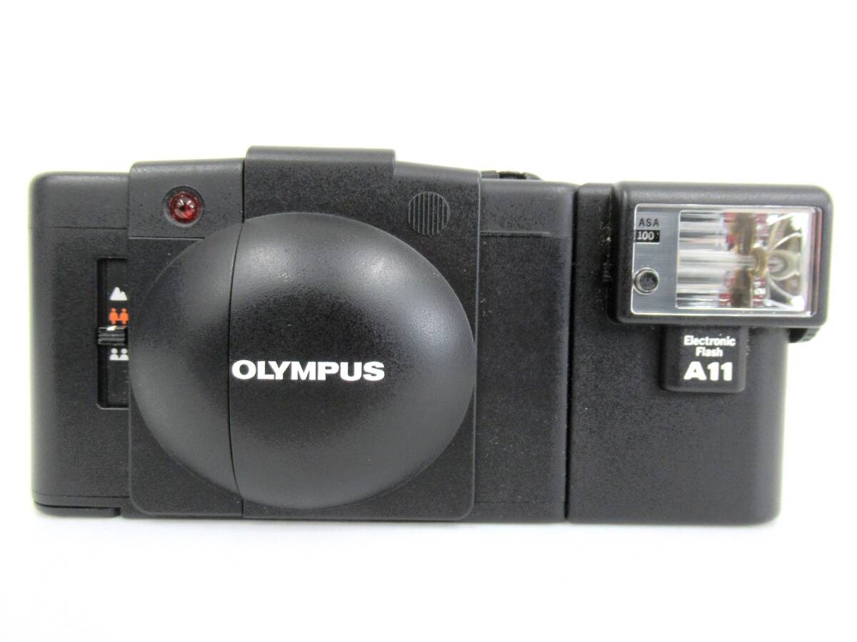 オリンパス Olympus XA2＋ A11 フラッシュ付 コンパクトカメラ美品 OLYMPUS XA2 + A11（シティブルー）*整備済み | 東京CAMERA