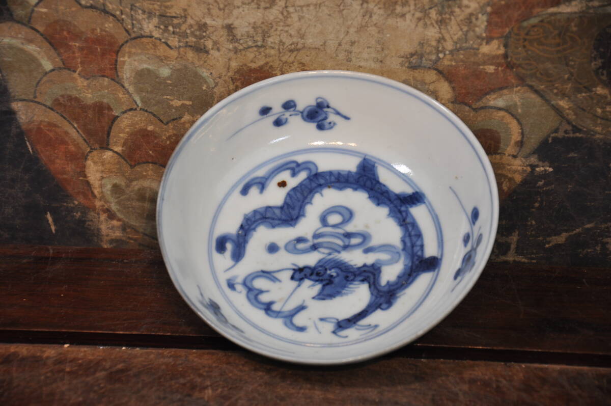 明時代 万历年製 青花大皿 唐物 古美術 古美術 大皿 明時代 色絵 飾皿 唐物