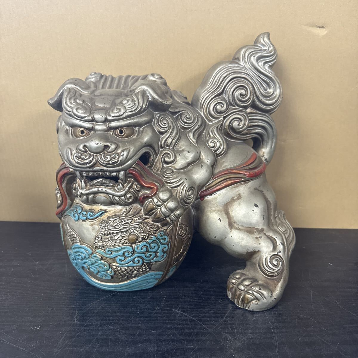 骨董品狛犬陶器置物 Amazon.co.jp: 狛犬（獅子狛犬）陶器 風水 置物 グッズ アイテム