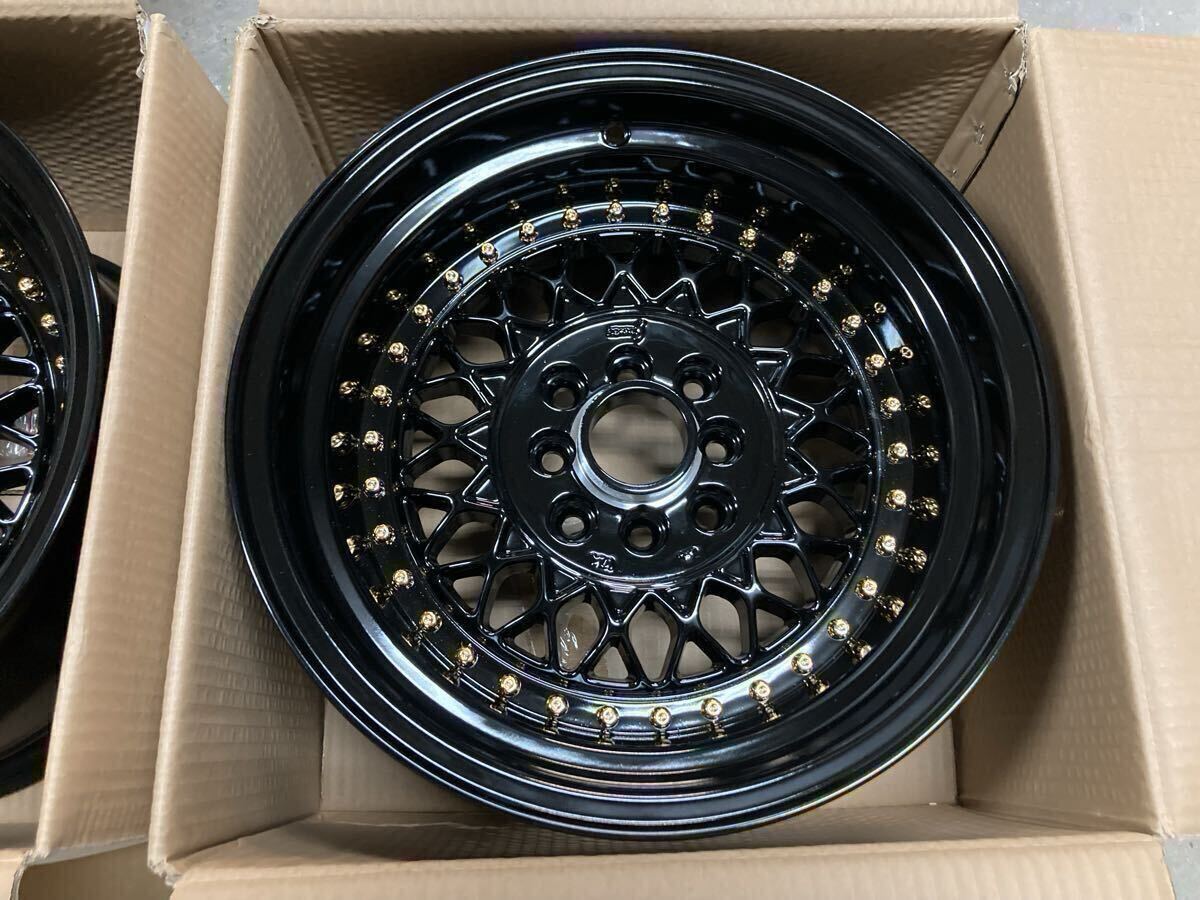 ゴールド スタンスコンセプト　pcd100 15インチ ゴールド スタンスコンセプト pcd100 15インチ - メルカリ