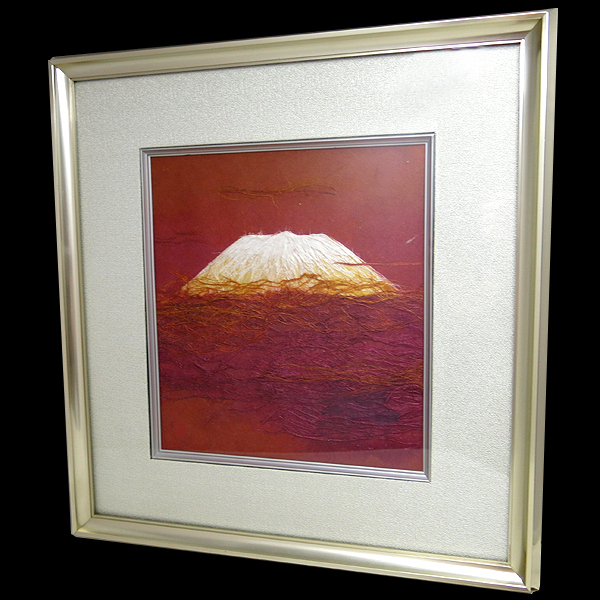 山内一生・赤富士 Amazon.co.jp: 山内一生 『 富嶽 』 赤富士 和紙工芸 落款 共