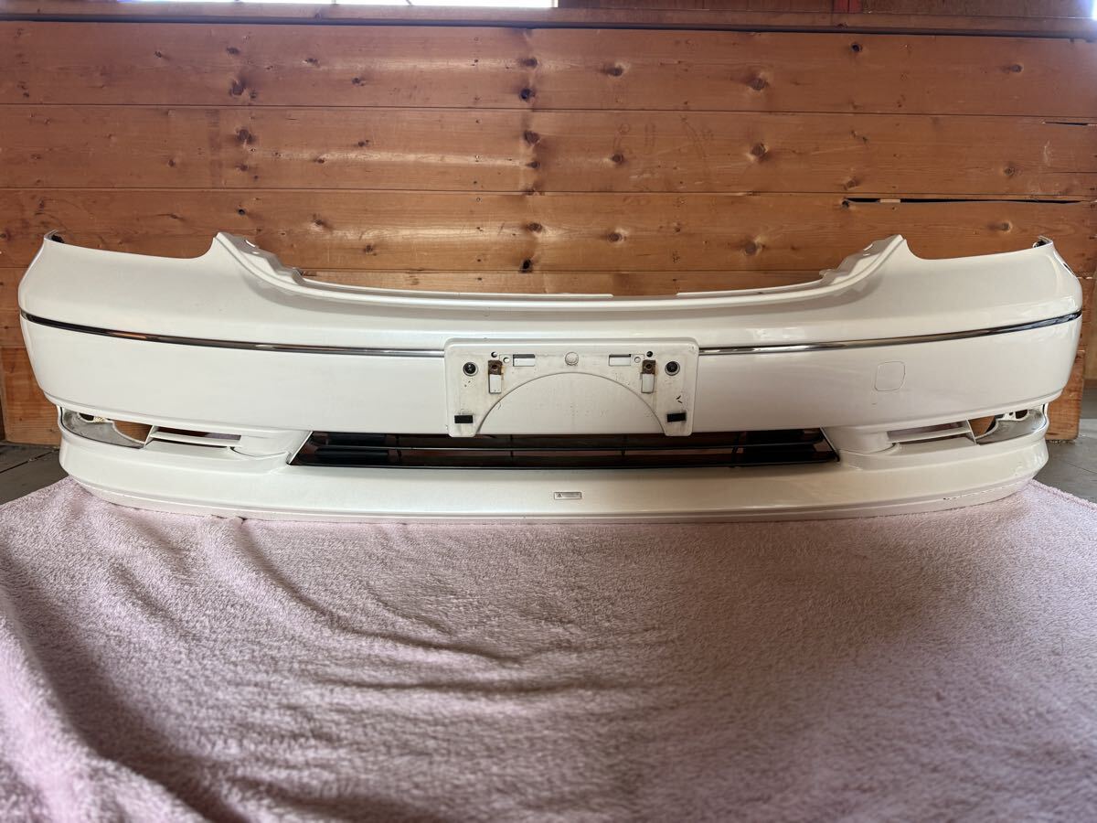 トヨタ　セルシオ　30 31 純正バンパーハーフエアロ付き　パール　中古品 トヨタ セルシオ 30 31 純正リアバンパーハーフエアロ付き 加工