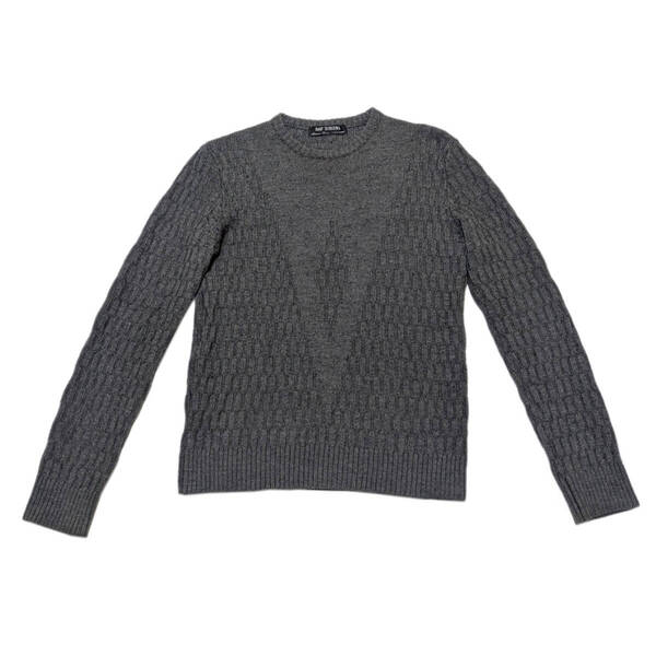 RAF SIMONS 2000-2001A/W 長袖ニットセーター 48 RAFSIMONSラフシモンズミスディアナ初期アーカイブスウェットパーカー