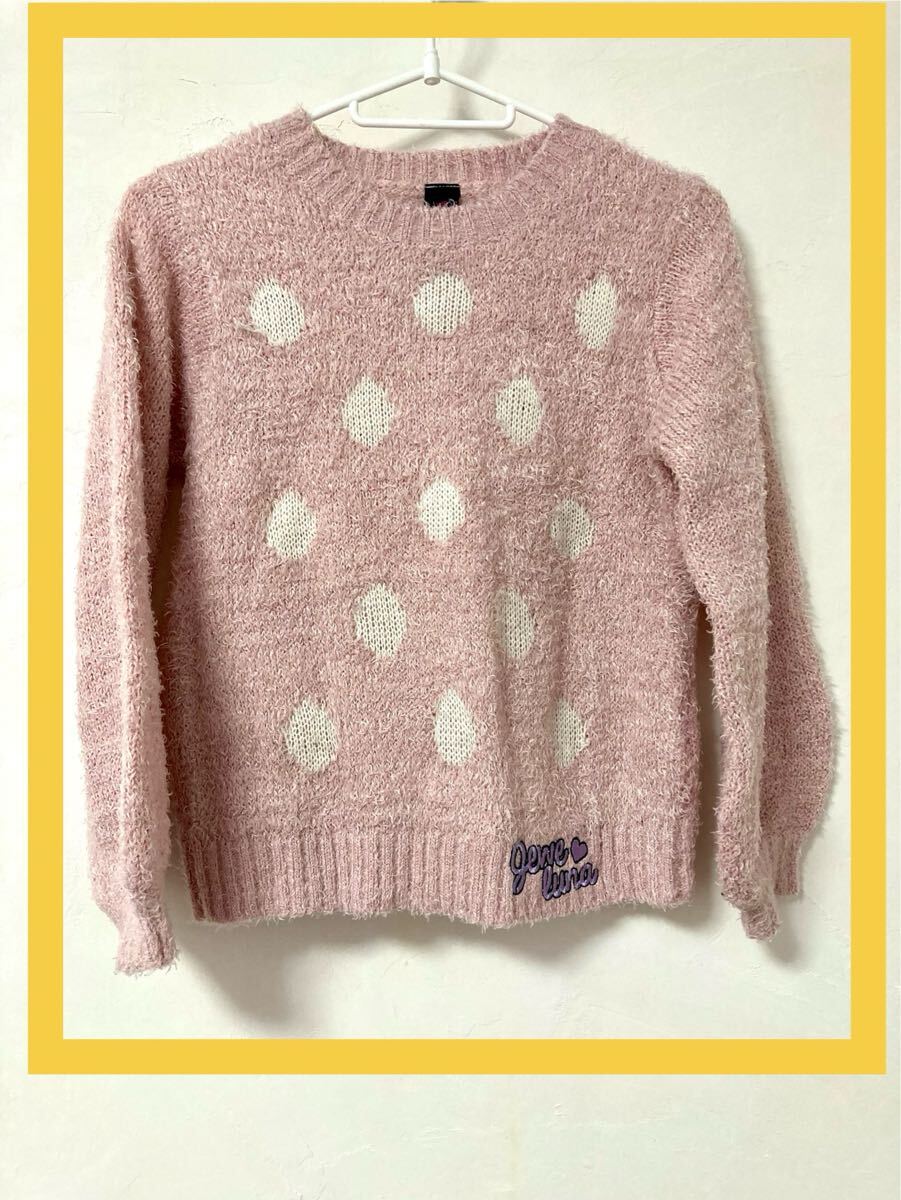 【JEWELUNA】ドット柄 セーター　ニット☆140サイズ 女の子