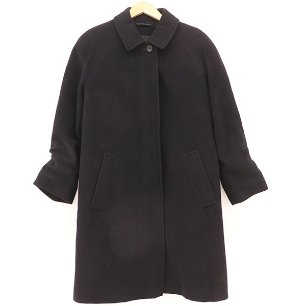 【未使用タグ付き】アクアスキュータム ステンカラーコート ライナー 黒 M Aquascutum 美品 アクアスキュータム 現行タグ ライナー付き