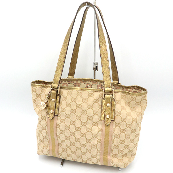 Yahoo!オークション -「グッチ シェリーライン トート」の落札