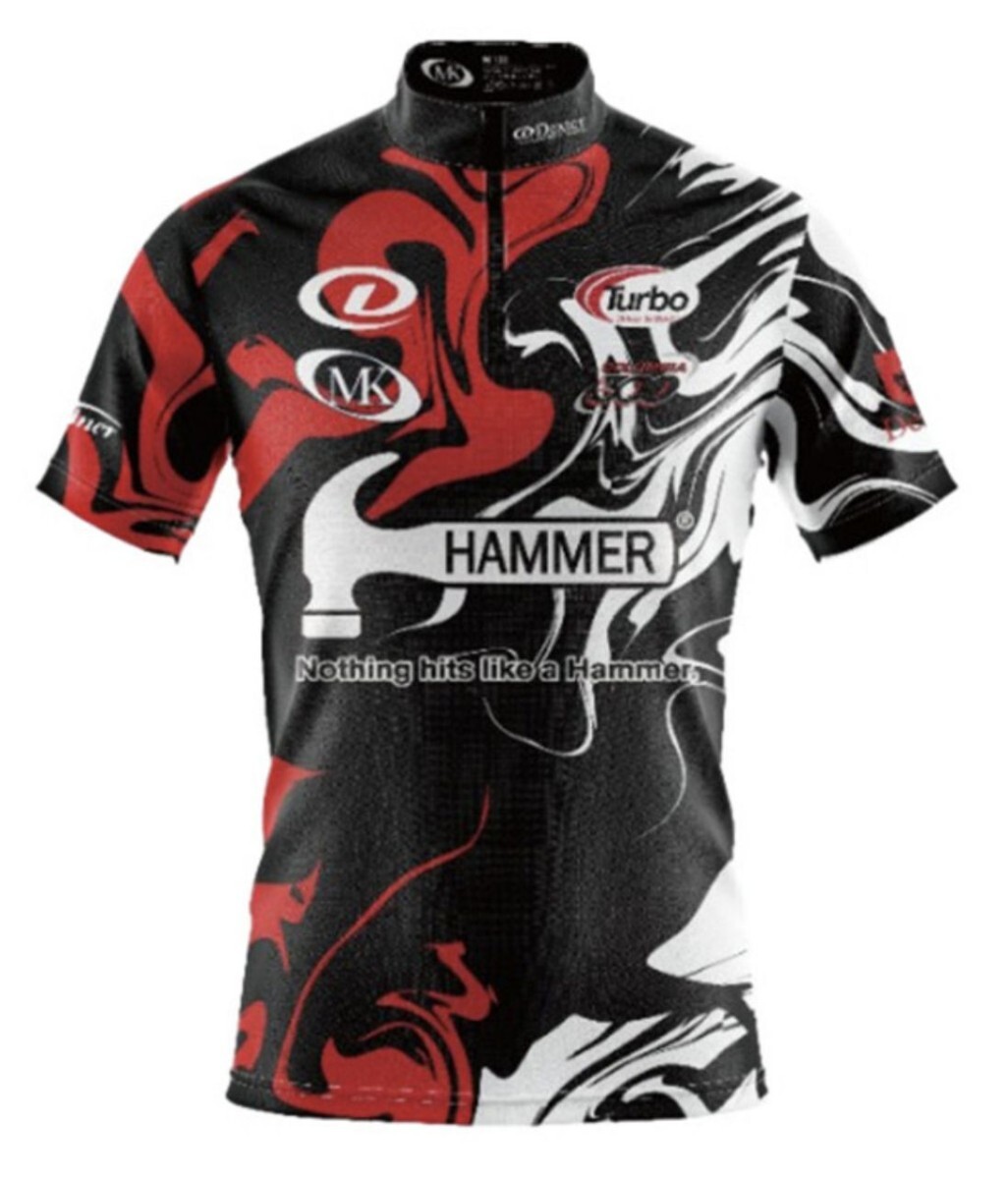 ブラックウィドー　ボウリングウェア　日本サイズL ◇HAMMER◇ ハンマー ブラックウィドー ボウリングウェア 100