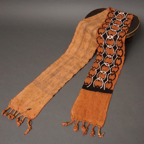 アフリカ　マリ　ボゴラン　帯　No.161　泥染め　コットン　飾り布　アフリカ布