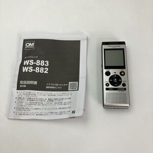 KA★1- Неиспользованные OM SYSTEM OM SYSTEM WS-882 IC диктофон диктофон 4GB MP3 совместимый С инструкцией по эксплуатации Работа проверена.