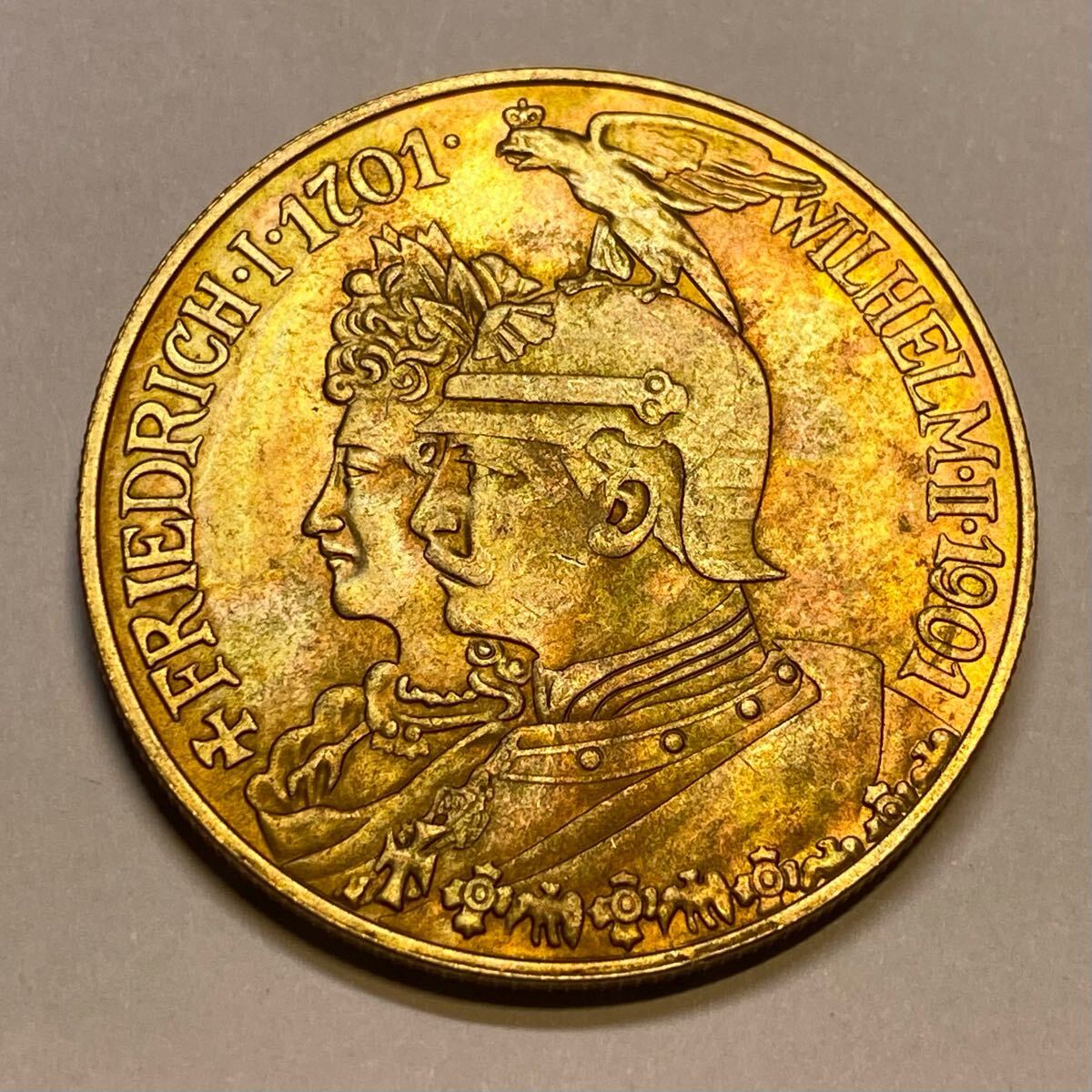 ドイツ帝国　プロイセン　王国200周年記念　5マルク銀貨　1901 ドイツ帝国 プロイセン 王国200周年記念 5マルク銀貨 1901