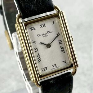 работа Christian Dior Christian Dior 58.122 CD Logo Gold оригинальный кожаный ремень наручные часы кварц CD Logo общий рисунок белый циферблат