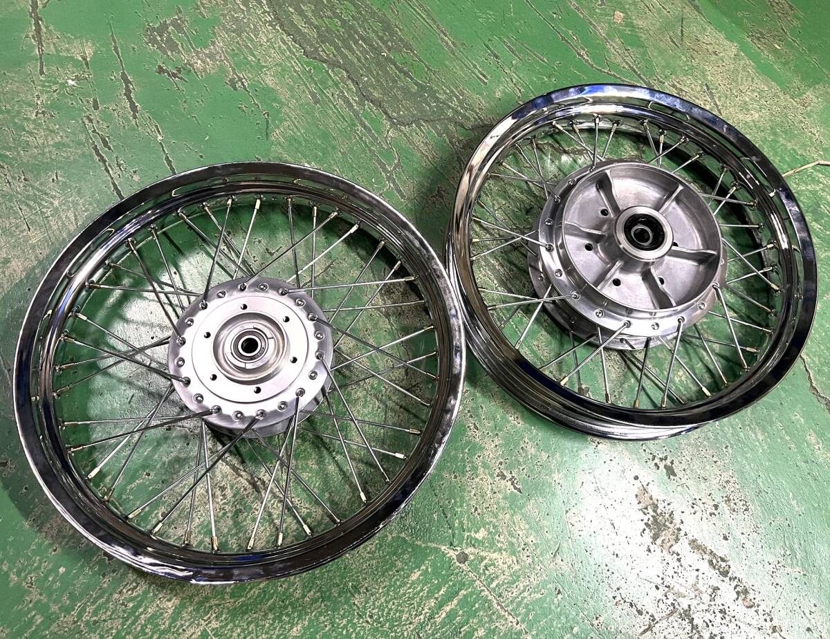 KAWASAKI Z-1/Z-2 D.I.Dスポークホイール メッキ前後セット KAWASAKI Z1/Z2を形作る部位について【ホイール】 | 【PMC.Inc