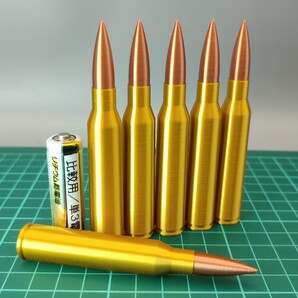 .338 Lapua Magnum 弾風 ダミーカート 6個セット 【送料無料】(検) ラプア マグナム LM .338LM