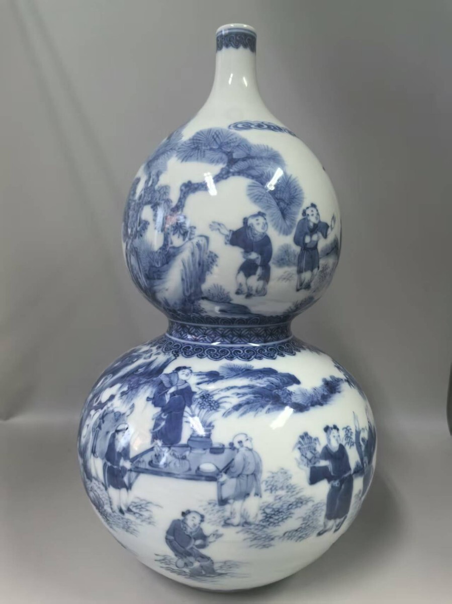 古伊万里　古美術　染付　算木手　古道具　花器　アンティーク 古伊万里 染付 線描き 六角鉢 - 生活骨董と古布のアンティーク