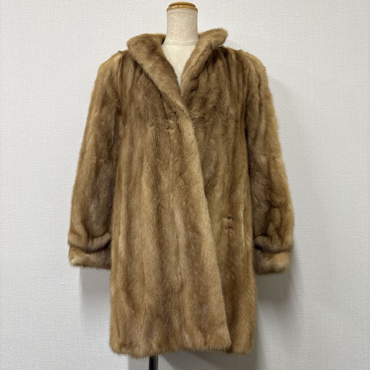 良品　毛皮　コート　ハーフ丈　リアルファー　ミンク　ダークブラウン　11号 楽天市場】毛皮 未使用 ハーフコートの通販