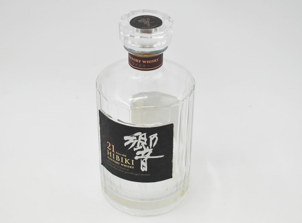 サントリー陶器ボトル　響21年空瓶 Yahoo!オークション -「響21年 空瓶」の落札相場・落札価格