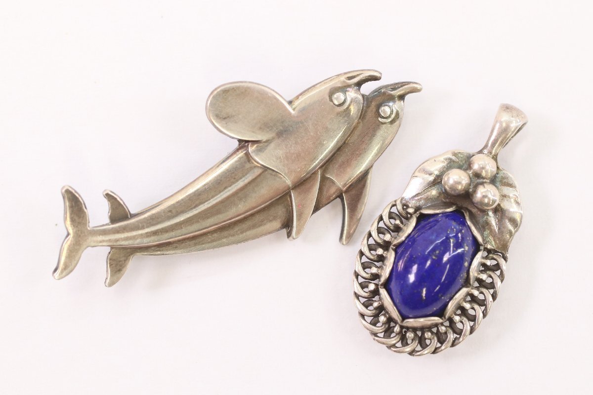 ジョージジェンセン 25 ピンブローチ タイタック ラピスラズリ 2025年最新】Yahoo!オークション -ジョージジェンセン ブローチ