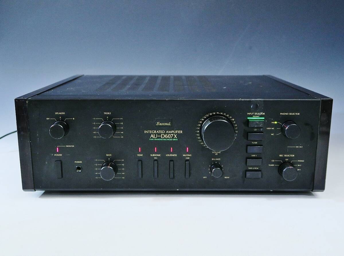 OH済み Sansui AU-907 AVアンプ 黒　専用箱付き Yahoo!オークション -「sansui au 907」の落札相場・落札価格