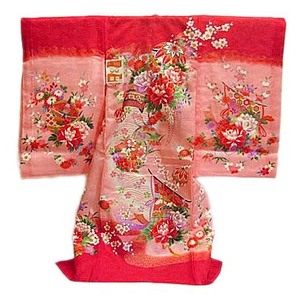 お宮参り 着物 産着 夏物 絽 お祝着 女の子 絹100%