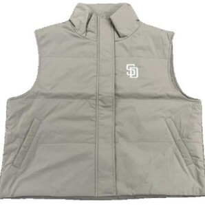 即決 MLB サンディエゴ・パドレス レディース中綿ベスト【M】新品タグ付き ダルビッシュ有 松井裕樹 ブラウン