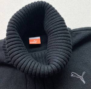 USED品◆PUMA◆プーマ◆長袖タートルネックセーター◆M◆ブラック