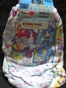 ☆ スター☆トゥインクルプリキュア! ☆ ショーツ 2枚組 青白色地キュアスター・ミルキー・ソレイユ・セレーネ・コスモ柄 130cm