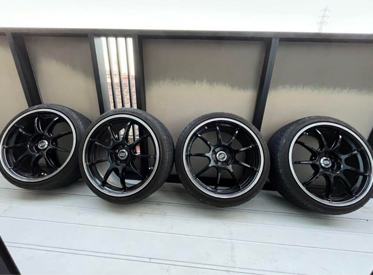 ENKEI Racing RSM9 18インチ タイヤ&ホイール１本③（M 交換用に】ENKEI Racing RSM9 18in 8J +50 PCD112 ダンロップ