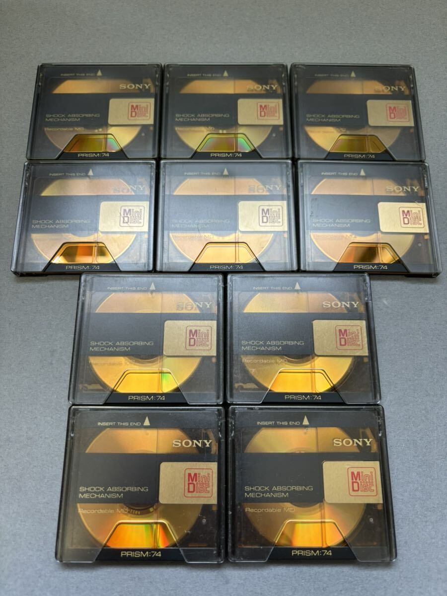 MD Mini диск minidisc б/у первый период . settled Sony SONY PRISM 74 10 шт. комплект 