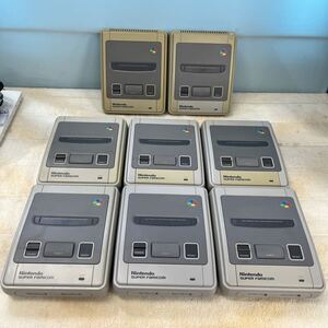 【送料込】通電確認のみ Nintendo 任天堂 スーパーファミコン まとめ売り8台 SHVC-001 SFC スーファミ ジャンク