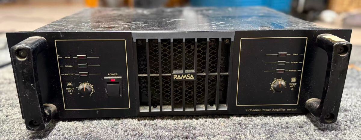 最安値！【動作品】ナショナル RAMSA WP-9220 パワーアンプ RAMSA Panasonic WP-9220 2 Channel Power Amplifier | eBay
