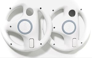 美品【動作確認◎ Wii ウィー マリオカート マリカー ハンドル 2個 セット】Wii用 任天堂 マリオ レース マリカ ハンドル 正規品 純正