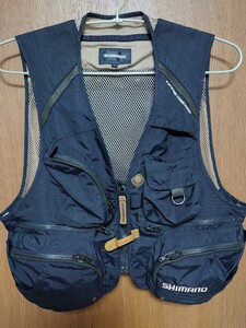 Жилет Shimano Hyper Rebel 2-сторонний, черный, размер L. SHIMANO Жилет рыболовный