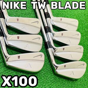 9073 NIKE TW BLADE FORGED ナイキ メンズ 右利き アイアン7本セット Dynamic Gold ダイナミックゴールド X100 4.5.6.7.8.9.P 送料無料