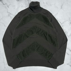 ARMANI COLLEZIONI Armani Collezioni 100% шерсть с вельветовым переключателем, сделано в Турции Трикотажный свитер с водолазкой, размер 50