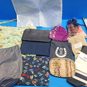 ny11-25-1015-5 ポーチ 12点 まとめて 傘袋など かばん レディース 女性用 中古