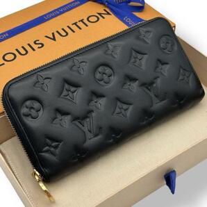 未使用に近い ルイヴィトン モノグラム クッサン ジッピーウォレット ノワール ヴィトン モノグラム アンプラント 長財布 財布
