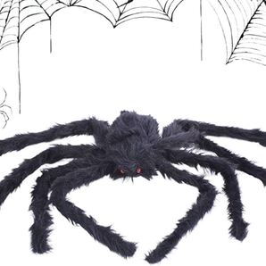 ハロウィン クモ 装飾 アクセサリー CC161 赤い目の毛むくじゃらの巨大なクモ お化け屋敷 バー 庭園 カフェ スパイダーハロウィーン