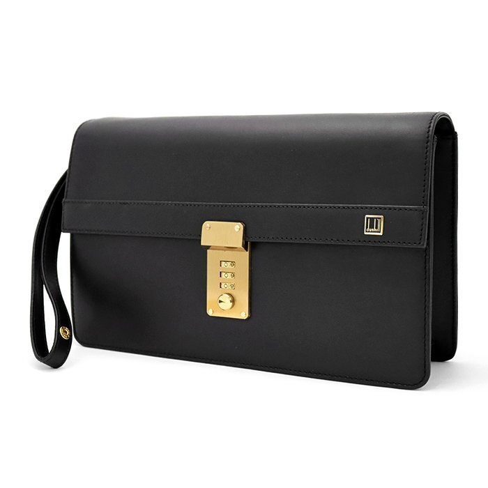 【極美品】dunhill　2WAY 　ショルダーバッグ　ビジネス　南京錠　鍵　黒 極美品】dunhill 2WAY ショルダーバッグ ビジネス 南京錠 鍵 黒