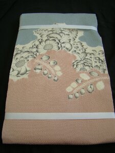 時代屋 美品 大脇一心 縮緬地 辻が花 なごや帯 正絹 未使用 Ns1686