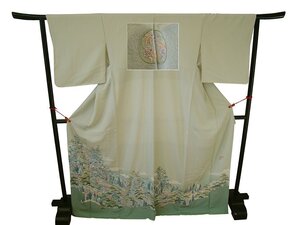 時代屋 美品 本加賀友禅 寺西一紘作 裄69cm上品 色留 訪問着 正絹 未使用 160cm~165cm Hs660