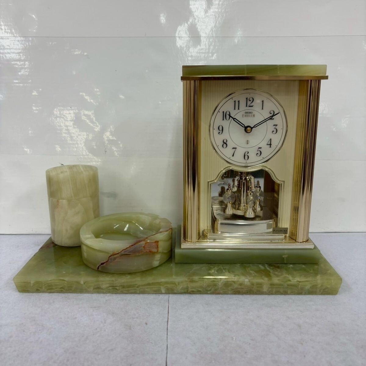 セイコーオニキス置き時計 重厚感ただようオニキス・クロック！ セイコー置時計