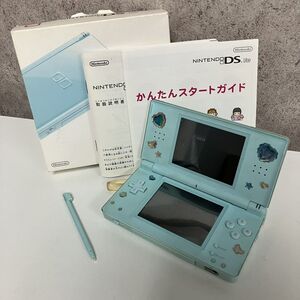 〇R026-P8-780 Nintendo ニンテンドー DS Lite 本体 USG-001 アイスブルー 説明書・箱付き 通電確認済み OA