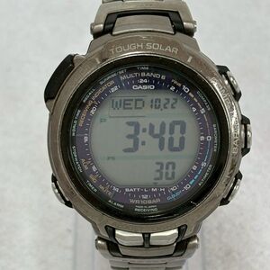H442-O35-3796◎ CASIO カシオ PROTREK プロトレック PRX-2000T タフソーラー デジタル ラウンド メンズ 腕時計 稼動 OA