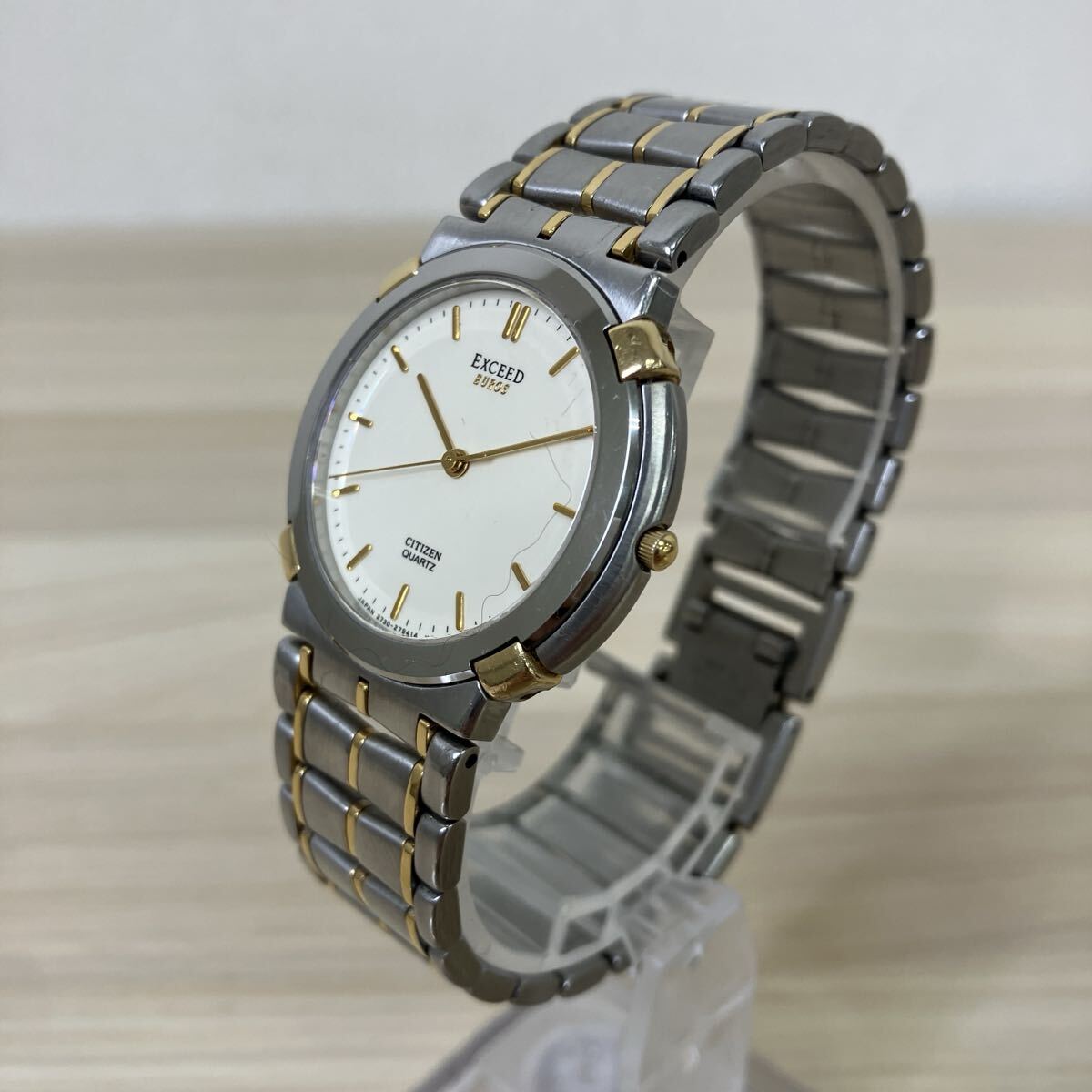 S シチズン CITIZEN EXCEED エクシード 18K×SS 腕時計 14K 80s 未使用 CITIZEN エクシード 純正尾錠 日本製 腕時計