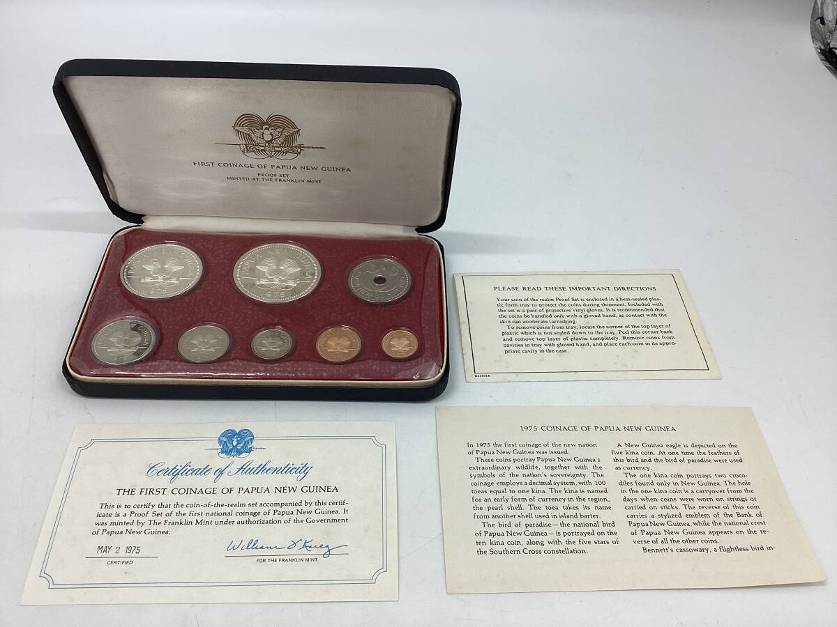 外国銀貨　プルーフ　パプアニューギニア　7種 外国銀貨 プルーフ パプアニューギニア 7種 1975 パプア