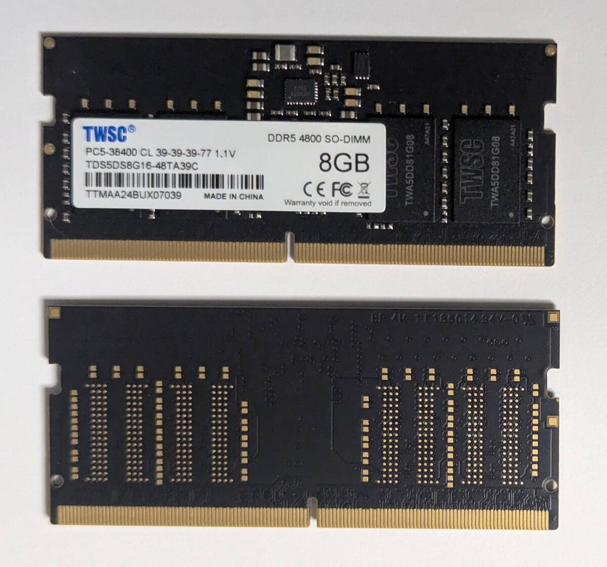 未使用品 Micron DDR5 5600Mhz 16GB×2 SODIMM Micron Technology 16GB DDR5 5600MHz Desktop Memory